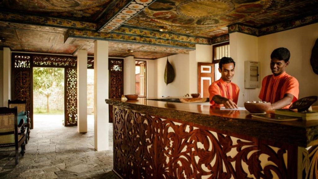 Der Empfang im Thaulle Resort Sri Lanka