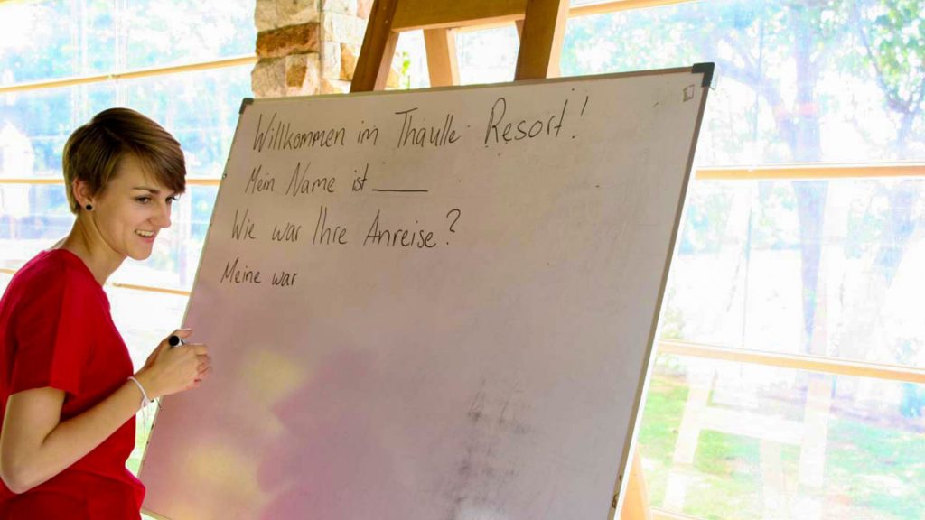 Gemeinsame Fortbildung des Thaulle-Teams fuer einen deutschen Service