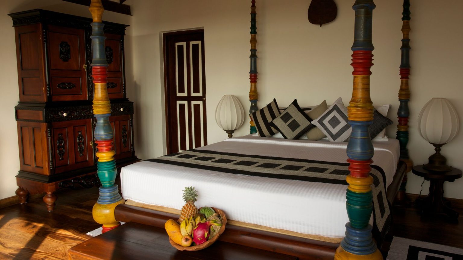 Junior Suite im Thaulle Ayurveda Resort in Sri Lanka mit Wohnbereich
