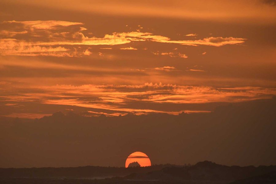 Bei Sonnenuntergang